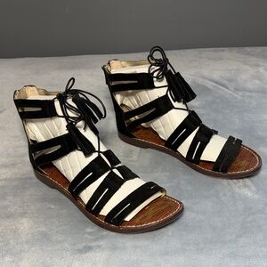 Sam Edelman Karine Tassel Suede Gladiator Sandals